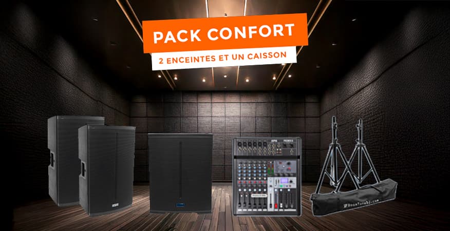 Pack Sonorisation Professionnelle FBT X-LITE 115A avec Caisson X-SUB 118SA, Housses, Supports et Mixeur Promix 8