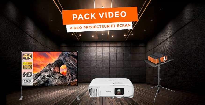 Pack Vidéo Complet Epson EB-S27 avec Écran Portatif et Trépied Stable